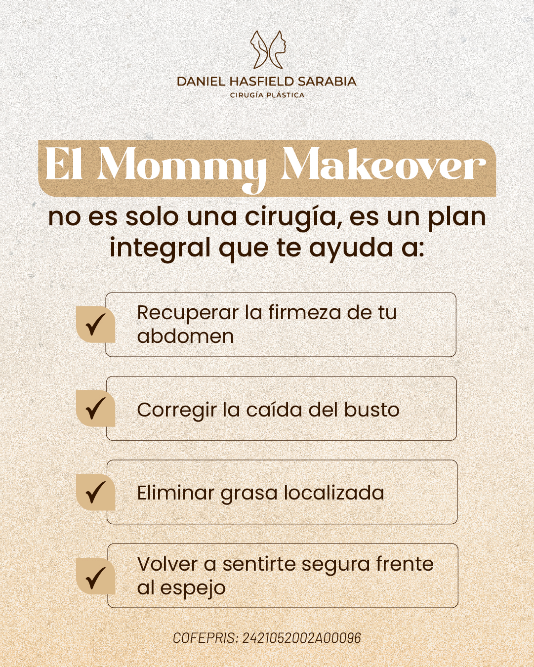 El mommy makeover es un plan integral: firmeza abdominal, corrección de la caída del busto y grasa localizada