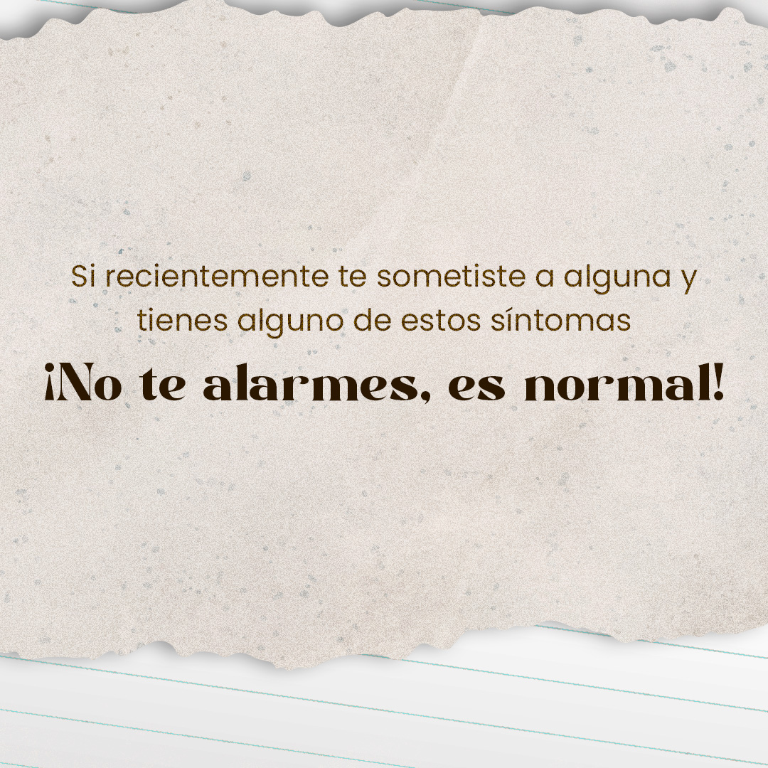 Si tienes alguno de estos síntomas, no te alarmes: es normal
